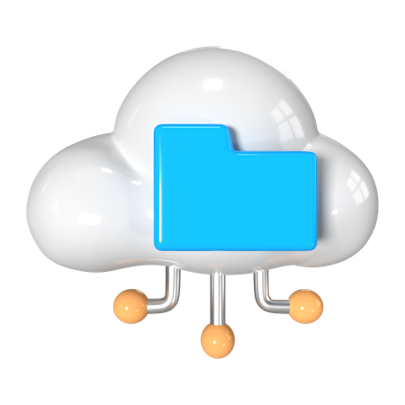 Almacenamiento en la nube  3D Icon