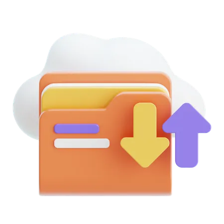 Almacenamiento en la nube  3D Icon