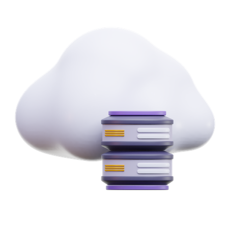 Almacenamiento en la nube  3D Icon