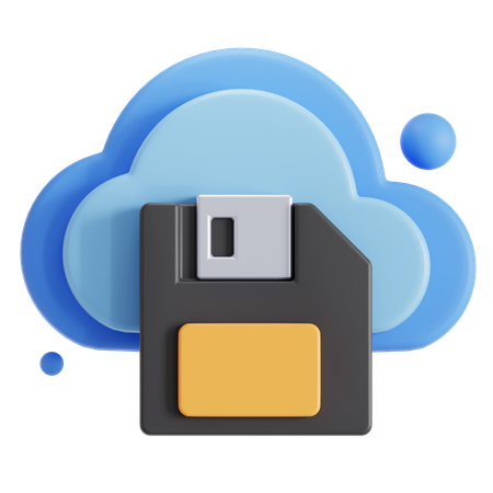 Almacenamiento en la nube  3D Icon