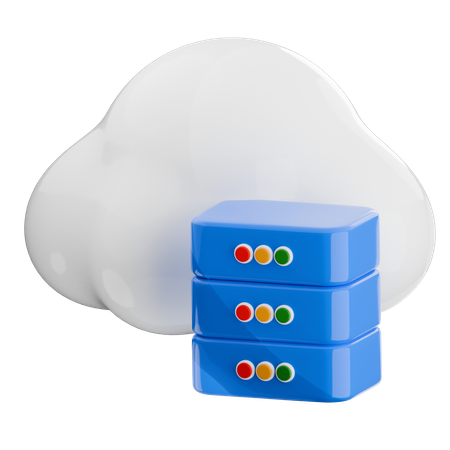 Almacenamiento en la nube  3D Icon