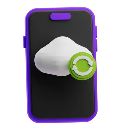 Almacenamiento en la nube  3D Icon