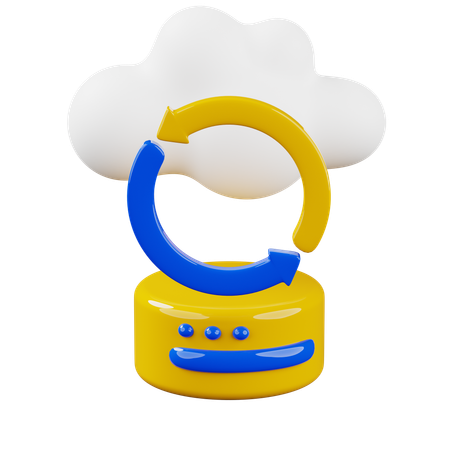 Almacenamiento en la nube  3D Icon