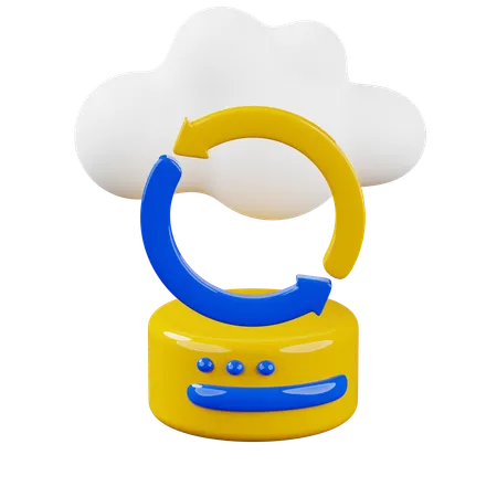 Almacenamiento en la nube  3D Icon