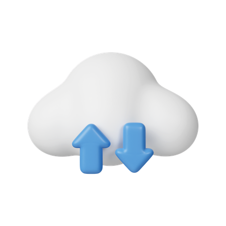 Almacenamiento en la nube  3D Icon