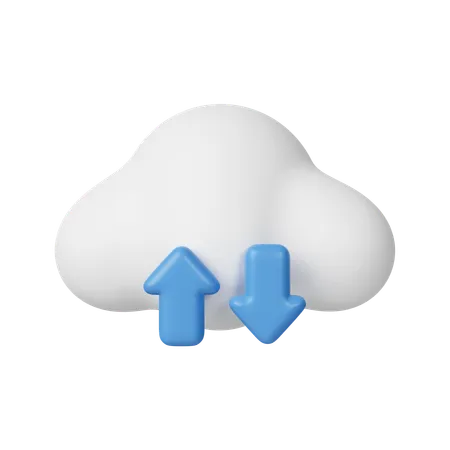 Almacenamiento en la nube  3D Icon