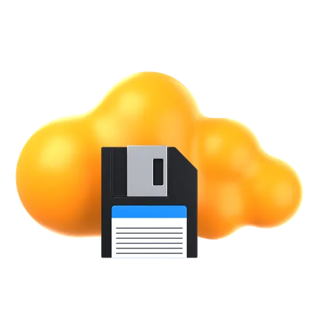 Almacenamiento en la nube  3D Icon