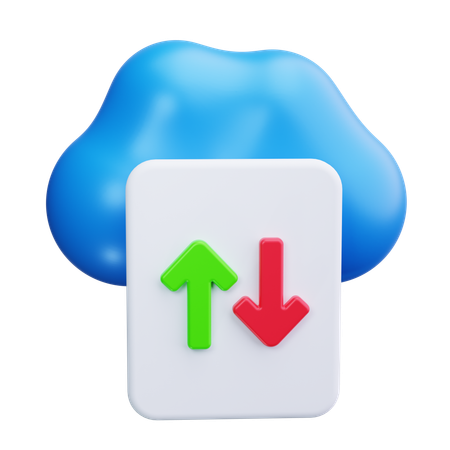 Almacenamiento en la nube  3D Icon