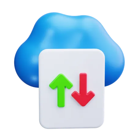 Almacenamiento en la nube  3D Icon