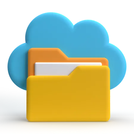 Almacenamiento en la nube  3D Icon