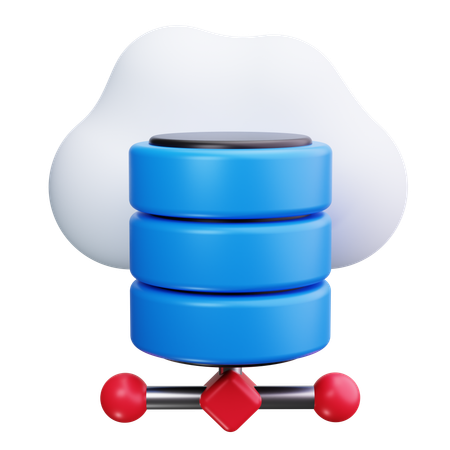 Almacenamiento en la nube  3D Icon