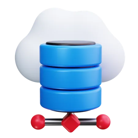 Almacenamiento en la nube  3D Icon