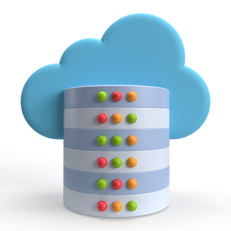 Almacenamiento en la nube  3D Icon