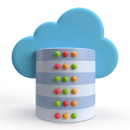 Almacenamiento en la nube  3D Icon