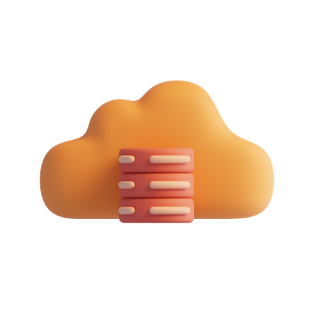 Almacenamiento en la nube  3D Icon