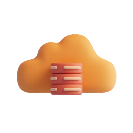 Almacenamiento en la nube  3D Icon