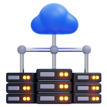 Almacenamiento en la nube  3D Icon