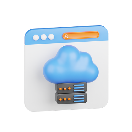 Almacenamiento en la nube  3D Icon