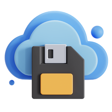 Almacenamiento en la nube  3D Icon