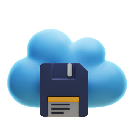 Almacenamiento en la nube  3D Icon