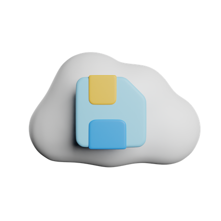 Almacenamiento en la nube  3D Icon