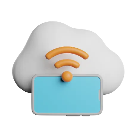 Almacenamiento en la nube  3D Icon