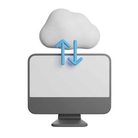 Almacenamiento en la nube  3D Icon