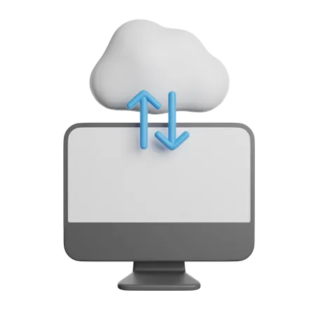 Almacenamiento en la nube  3D Icon