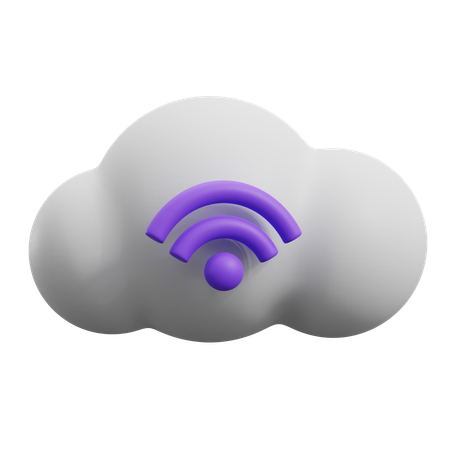 Almacenamiento inteligente en la nube  3D Icon
