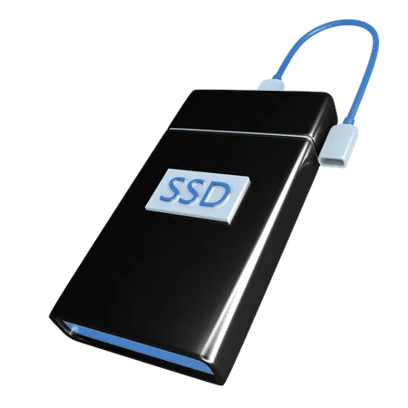 Almacenamiento ssd  3D Icon