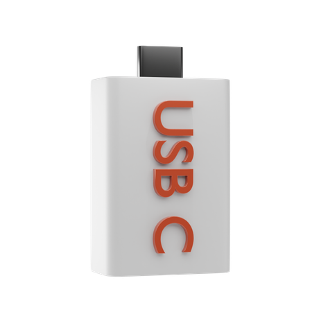 Almacenamiento usb c  3D Icon