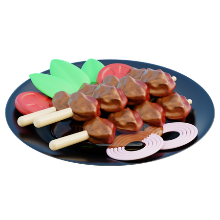 Almeja satay  3D Icon