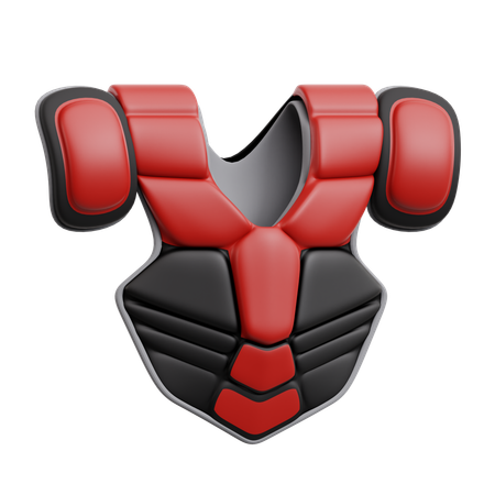 Almohadilla para el pecho del receptor de béisbol  3D Icon