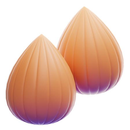 アーモンド  3D Icon