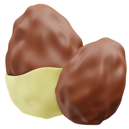 Almond  3D Icon