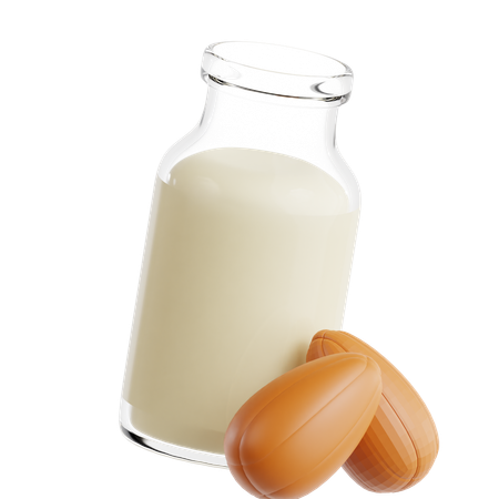 Almond Milk  3D Icon