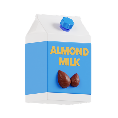 Almond Milk  3D Icon