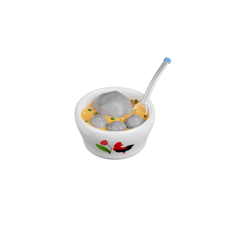 Almôndega  3D Icon
