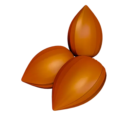 Almonds  3D Icon