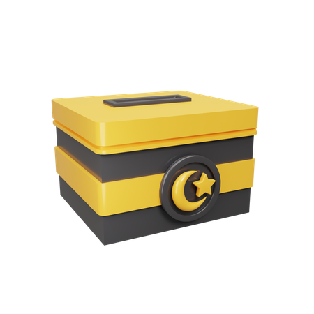 Alms box 3D Icon