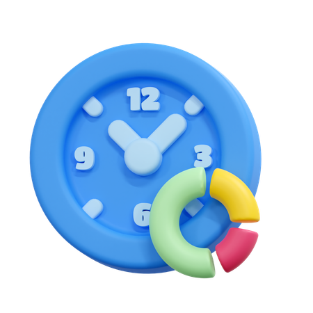 Alocação de tempo  3D Icon