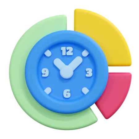 Alocação de tempo  3D Icon