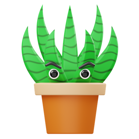 Aloe Vera Pflanze  3D Illustration