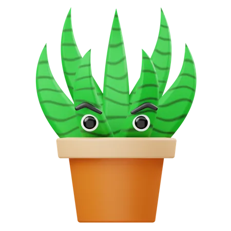 Aloe Vera Pflanze  3D Illustration