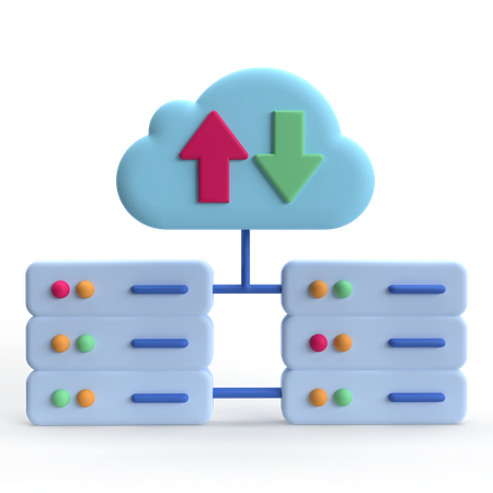 Alojamiento de bases de datos  3D Icon