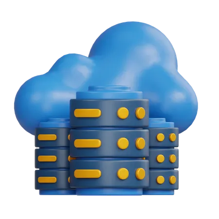 Alojamiento en la nube  3D Icon