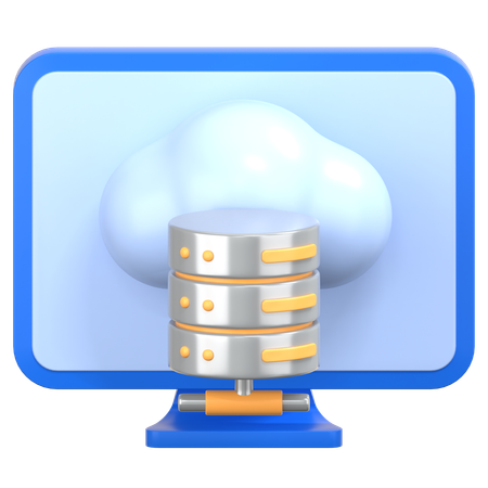 Alojamiento en la nube  3D Icon