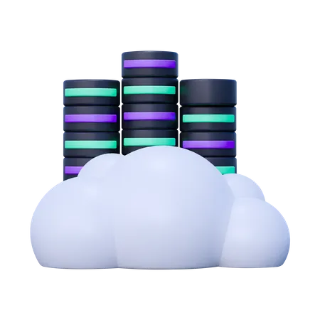 Alojamiento en la nube  3D Icon