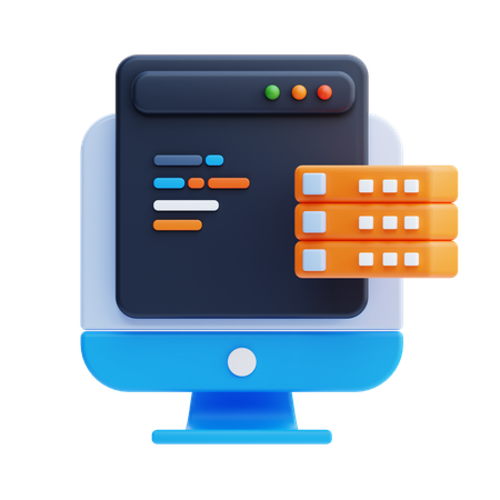 Alojamiento web  3D Icon