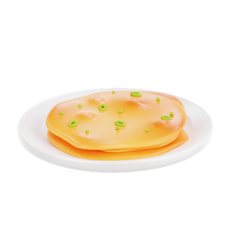 Aloo Paratha  3D Icon